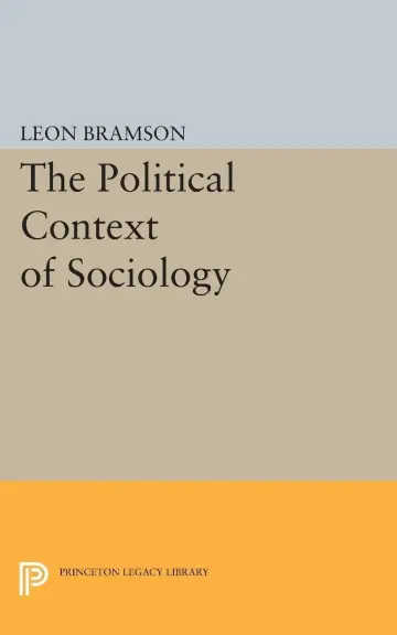 Cover of The Political Context of Sociology