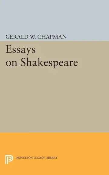 Cover of Essays on Shakespeare