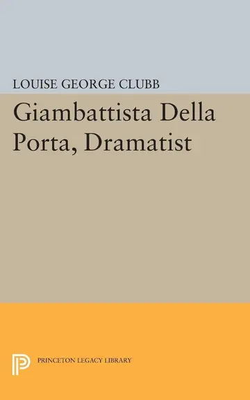Cover of Giambattista Della Porta, Dramatist