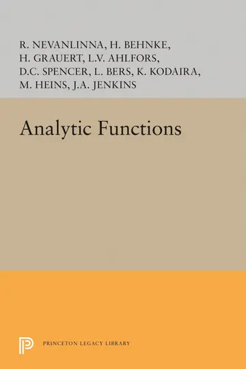 Cover of Analytic Functions
