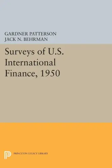 Cover of Surveys of U.s. International Finance, 1950