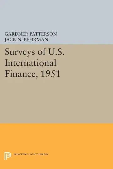 Cover of Surveys of U.S. International Finance