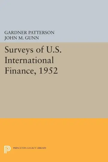 Cover of Surveys of U.S. International Finance