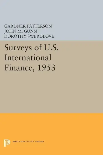 Cover of Surveys of U.s. International Finance, 1953