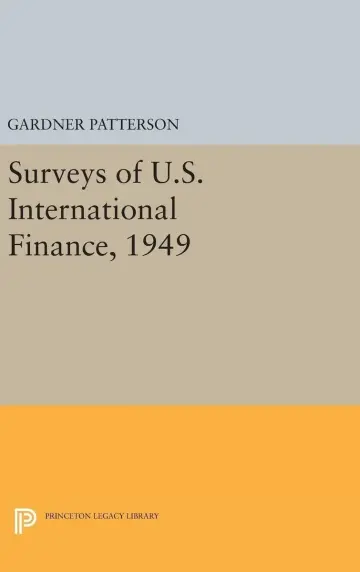 Cover of Surveys of U.S. International Finance, 1949