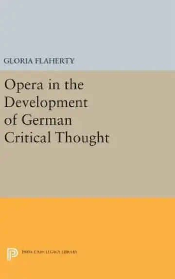 Cover of Opera in the Development of German Critical Thought