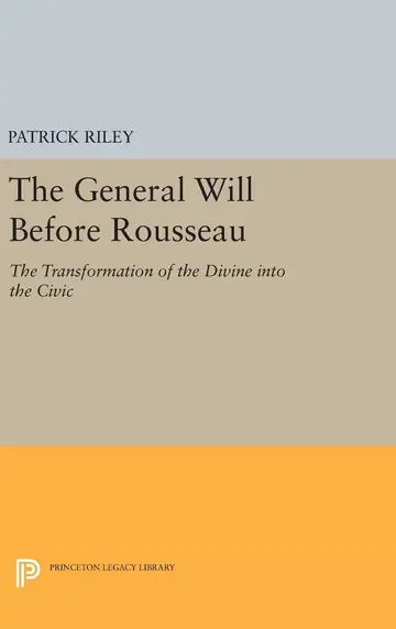Cover of The General Will before Rousseau