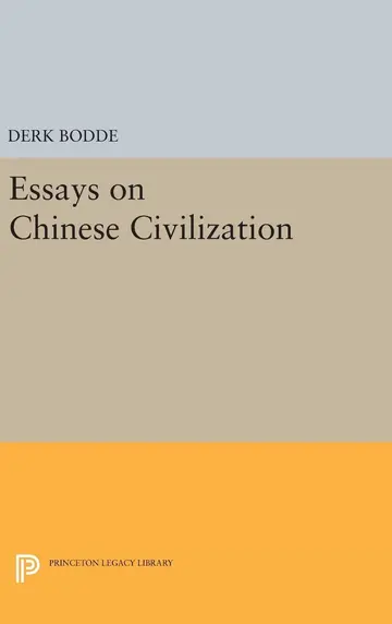 Cover of Essays on Chinese Civilization