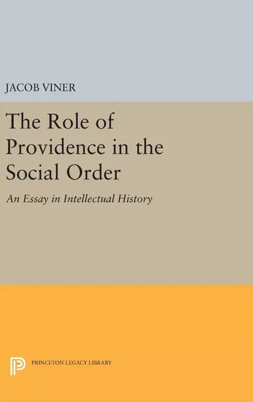 Cover of The Role of Providence in the Social Order