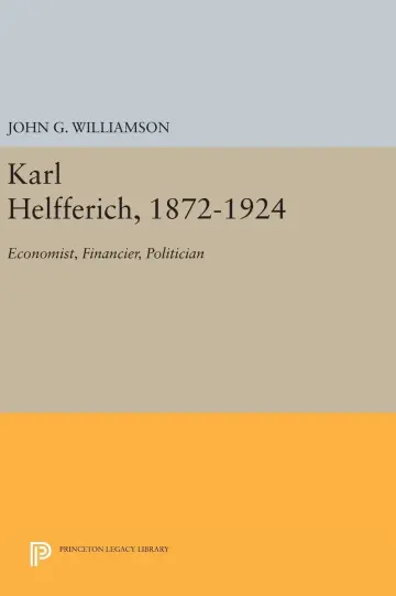 Cover of Karl Helfferich, 1872-1924