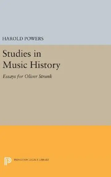Cover of Studies in Music History