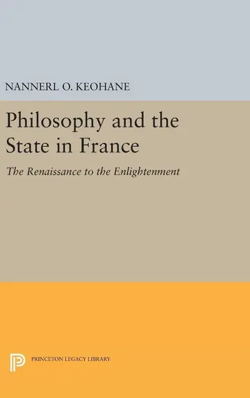 Cover of Philosophy and the State in France