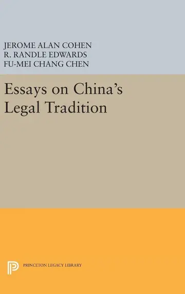 Cover of Essays on China's Legal Tradition