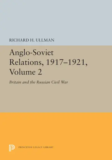 Cover of Anglo-soviet Relations 1917-1921