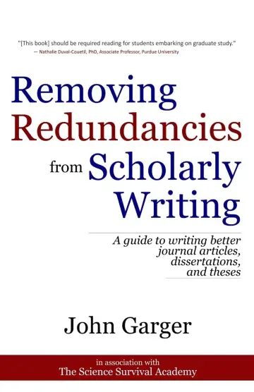Cover of Removing Redundancies from Scholarly Writing