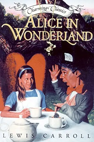 Cover of Alice in Wonderland Book and Charm