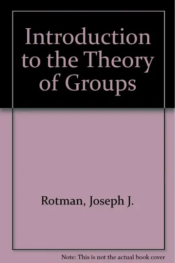 Cover of Introduction to the Theory of Groups