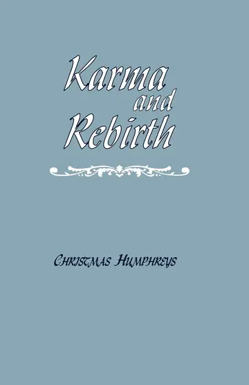 Cover of Karma and Rebirth
