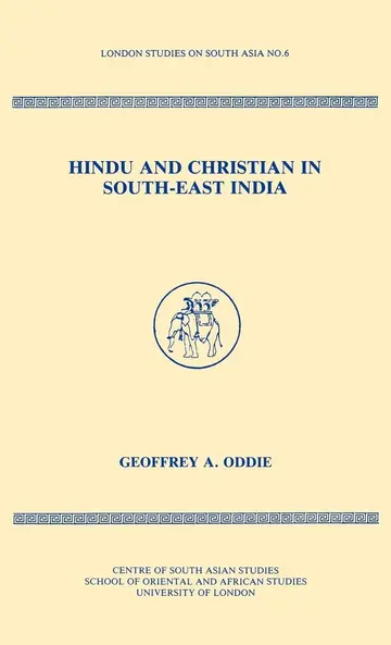 Cover of Hindu and Christian in South-east India