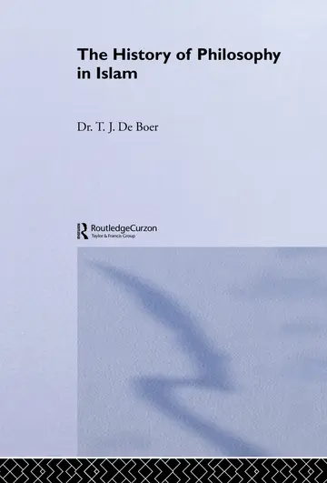 Cover of History of Philosophy in Islam