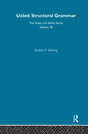 Cover of Uzbek Structural Grammar