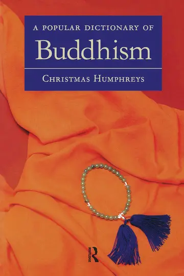 Cover of A Popular Dictionary of Buddhism