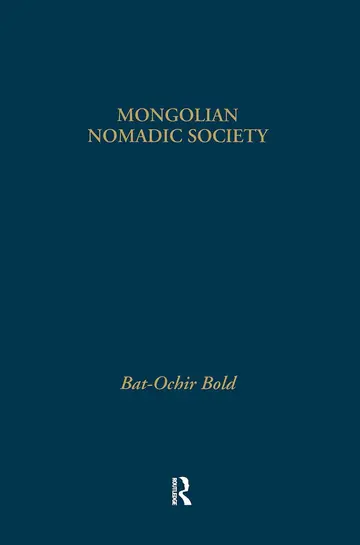 Cover of Mongolian Nomadic Society