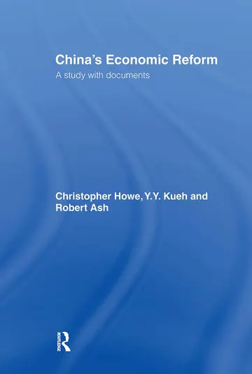 Cover of China's Economic Reform