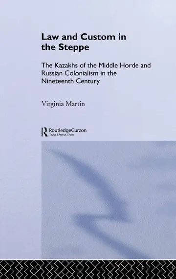 Cover of Law and Custom in the Steppe