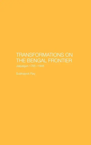Cover of Transformations on the Bengal Frontier