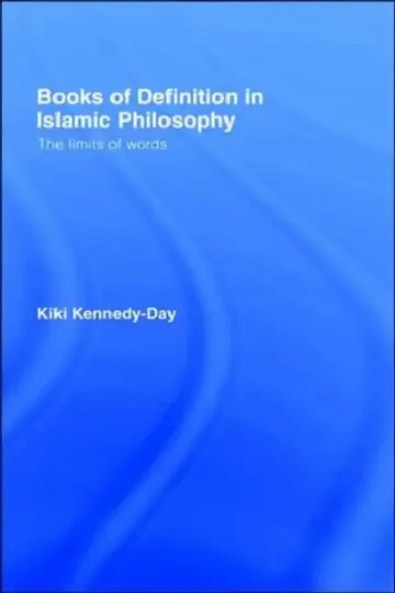 Cover of Books of Definition in Islamic Philosophy
