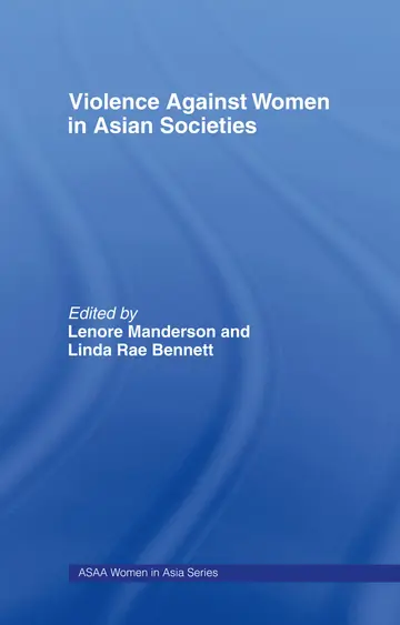 Cover of Violence against Women in Asian Societies
