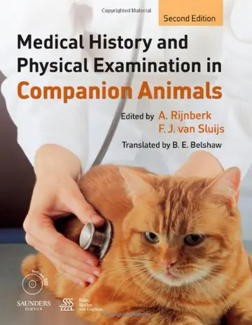 Cover of Medical History and Physical Examination in Companion Animals