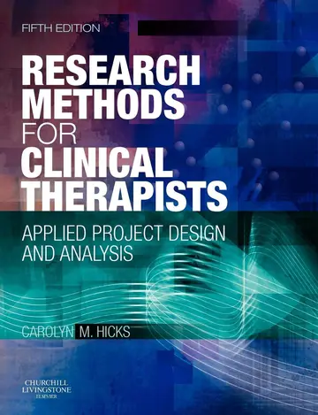 Cover of Research Methods for Clinical Therapists