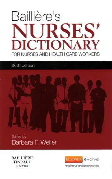 Cover of Bailliere's Nurses' Dictionary, International Edition
