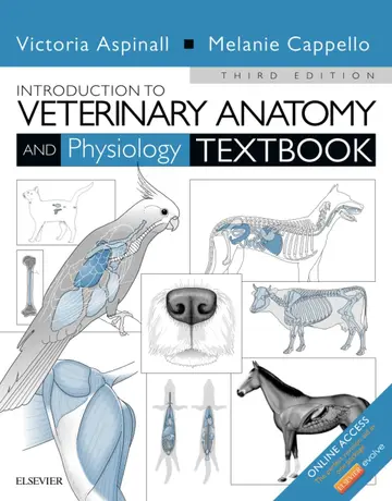 Cover of Intro to Vet Anatomy and Physiology Textbook - 3E