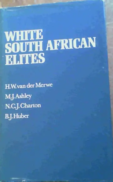 Cover of White South African elites