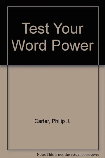 Cover of Test Your Word Power