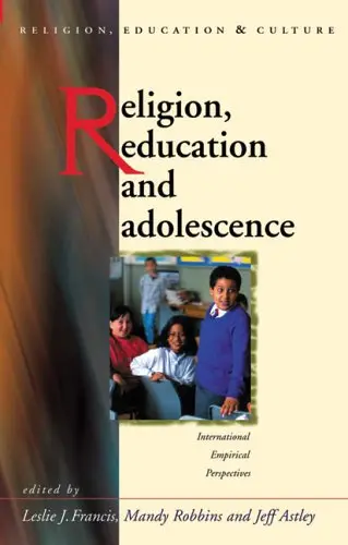 Cover of Religion, Education and Adolescence