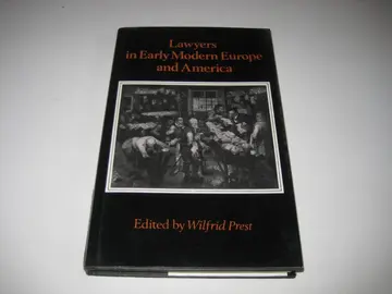 Cover of Lawyers in Early Modern Europe and America