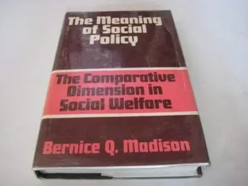 Cover of The Meaning of Social Policy