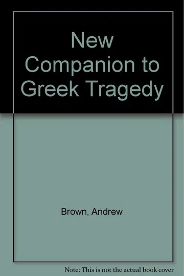 Cover of New Companion to Greek Tragedy
