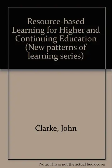 Cover of Resource-based Learning for Higher and Continuing Education