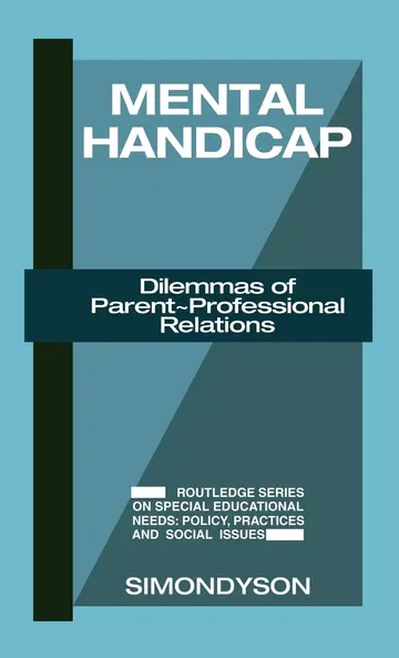 Cover of Mental Handicap