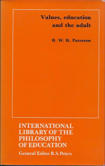 Cover of Values, Education and the Adult