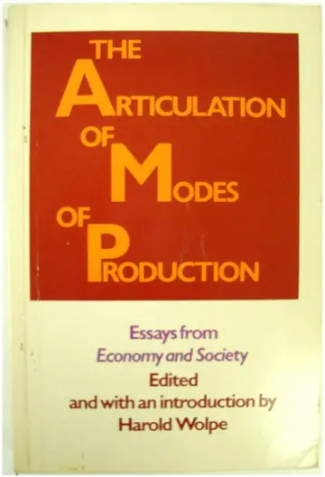Cover of Articulation of Modes of Production