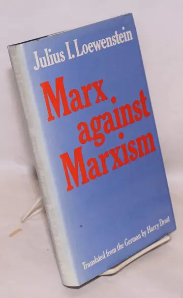 Cover of Marx Against Marxism