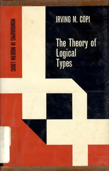 Cover of Theory of Logical Types