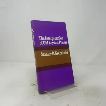 Cover of Interpretation of Old English Poems