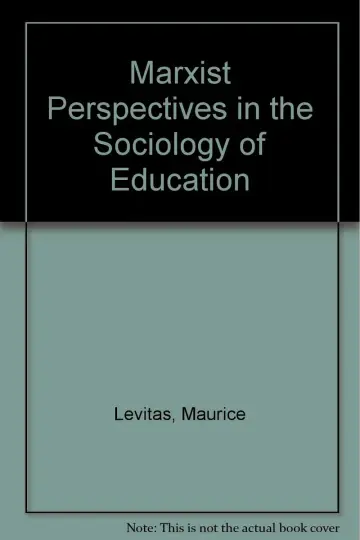 Cover of Marxist Perspectives in the Sociology of Education